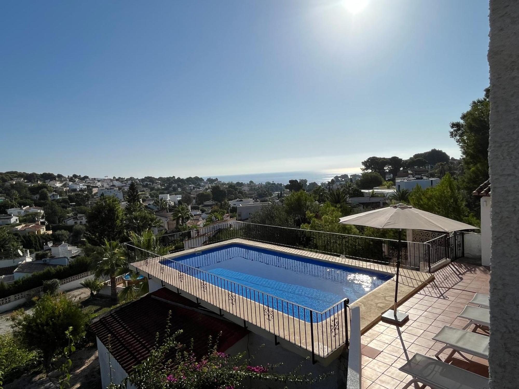 Meerblick Villa Mit Terrasse, Pool Und Kostenlosen Wlan Neu Renoviert Benissa Esterno foto