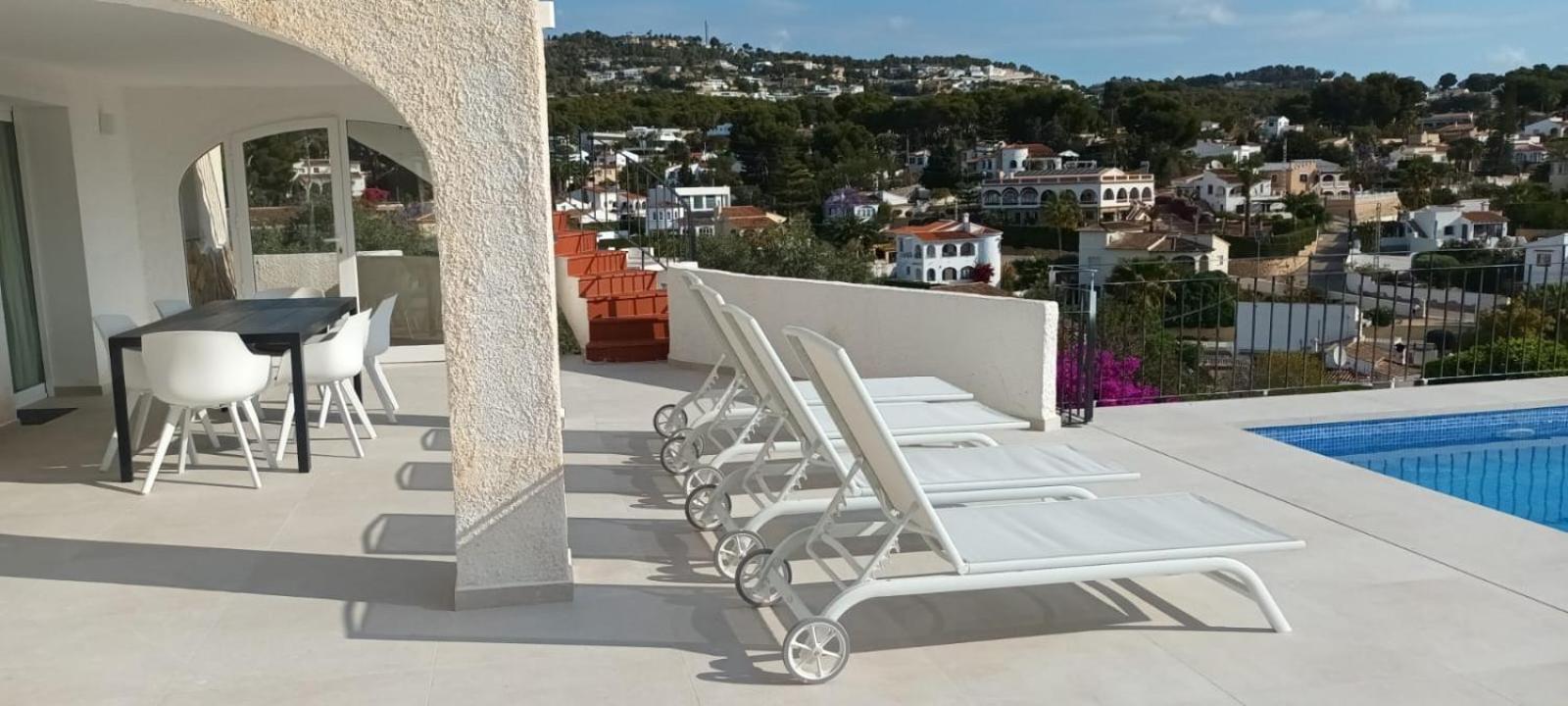 Meerblick Villa Mit Terrasse, Pool Und Kostenlosen Wlan Neu Renoviert Benissa Esterno foto